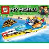 SY 7037 non  MINECRAFT CÔNG NGHỆ TÀU CAO TỐC XE KÉO LÙI bộ đồ chơi xếp lắp ráp ghép mô hình MY WORLD Game Xây Dựng 391 khối
