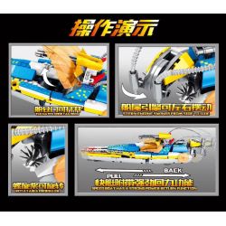 SY 7037 non  MINECRAFT CÔNG NGHỆ TÀU CAO TỐC XE KÉO LÙI bộ đồ chơi xếp lắp ráp ghép mô hình MY WORLD Game Xây Dựng 391 khối