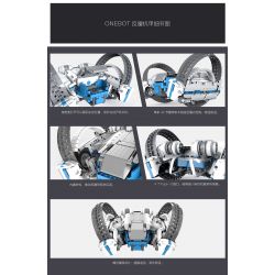 XIAOMI MITU MI ONEBOT OBFV05AIQI 05AIQI non  GIÁP CHỐNG GIÀY ROBOT ONEBOT bộ đồ chơi xếp lắp ráp ghép mô hình  CIRCLE TRACKER Kỹ Thuật Công Nghệ Cao Mô Hình Phương Tiện 800 khối