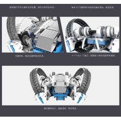 XIAOMI MITU MI ONEBOT OBFV05AIQI 05AIQI non  GIÁP CHỐNG GIÀY ROBOT ONEBOT bộ đồ chơi xếp lắp ráp ghép mô hình  CIRCLE TRACKER Kỹ Thuật Công Nghệ Cao Mô Hình Phương Tiện 800 khối