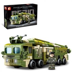 SEMBO 105596 non  MÔI TRƯỜNG TÊN LỬA ĐẠN ĐẠO DONGFENG 21D-ANTI-SHIP bộ đồ chơi xếp lắp ráp ghép mô hình Military Army DF21D-ANTI-SHIP BALLISTIC MISSILE Quân Sự Bộ Đội 406 khối