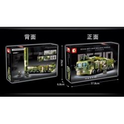 SEMBO 105596 non  MÔI TRƯỜNG TÊN LỬA ĐẠN ĐẠO DONGFENG 21D-ANTI-SHIP bộ đồ chơi xếp lắp ráp ghép mô hình Military Army DF21D-ANTI-SHIP BALLISTIC MISSILE Quân Sự Bộ Đội 406 khối