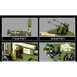 SEMBO 105596 non  MÔI TRƯỜNG TÊN LỬA ĐẠN ĐẠO DONGFENG 21D-ANTI-SHIP bộ đồ chơi xếp lắp ráp ghép mô hình Military Army DF21D-ANTI-SHIP BALLISTIC MISSILE Quân Sự Bộ Đội 406 khối