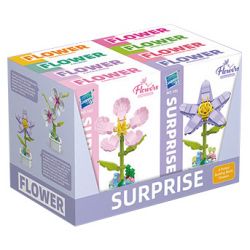 ZUANMA 103D non  8 LOẠI CHẬU HOA bộ đồ chơi xếp lắp ráp ghép mô hình Flowers