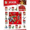 SY 1101 non  8 LOẠI NHÂN VẬT NINJAGO CÓ THỂ ĐƯỢC KẾT HỢP bộ đồ chơi xếp lắp ráp ghép mô hình The  Ninjago Movie NINJA THUNDER SWORDSMAN Ninja Lốc Xoáy 382 khối