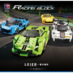 RAEL ENTERTAINMENT 50010 non  AUDI MÀU XANH 50010 bộ đồ chơi xếp lắp ráp ghép mô hình Speed Champions Racing Cars Đua Xe Công Thức 262 khối