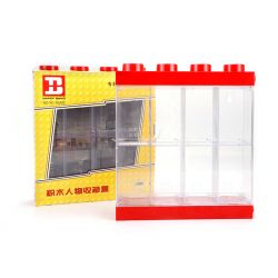 NOT  MINIFIGURE DISPLAY CASE 8 40651735 HAPPY BUILD YC-19JM2 19JM2 YC19JM2 xếp lắp ráp ghép mô hình MINIFIGURE DISPLAY CASE 8 - HỘP MÀN HÌNH  MÀU ĐỎ TRƯNG BÀY NHÂN VẬT NHỎ – MÔ Gear Đồ Lắp Ghép