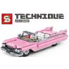 SY 8402 non  TÍCH LŨY VŨ KHÍ VÀ TRANG BỊ CADILLAC MÀU HỒNG RETRO MUI TRẦN bộ đồ chơi xếp lắp ráp ghép mô hình  TECHNIQUE Kỹ Thuật Công Nghệ Cao Mô Hình Phương Tiện 726 khối