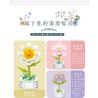 ZUANMA 103C non  CHẬU HOA 8 PHONG CÁCH TRÀN ĐẦY TÌNH YÊU SẼ KHÔNG BAO GIỜ CHẾT bộ đồ chơi xếp lắp ráp ghép mô hình Flowers