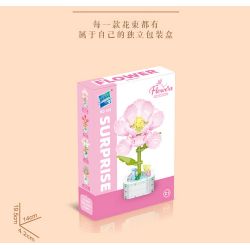 ZUANMA 103C non  CHẬU HOA 8 PHONG CÁCH TRÀN ĐẦY TÌNH YÊU SẼ KHÔNG BAO GIỜ CHẾT bộ đồ chơi xếp lắp ráp ghép mô hình Flowers