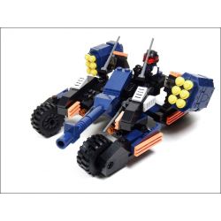 GUDI 8214 non  XE PHÁO 4 BÁNH bộ đồ chơi xếp lắp ráp ghép mô hình Earth Border Biến Giới Trái Đất 223 khối