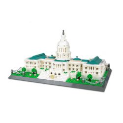 WANGE 5235 non  CẢNH SÁT PHÒNG KHÔNG 2000 AWACS bộ đồ chơi xếp lắp ráp ghép mô hình Military Army UNITED STATES CAPITOL Quân Sự Bộ Đội 1074 khối