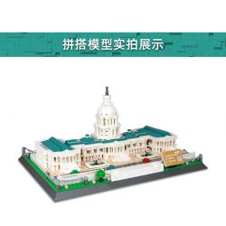 WANGE 5235 non  CẢNH SÁT PHÒNG KHÔNG 2000 AWACS bộ đồ chơi xếp lắp ráp ghép mô hình Military Army UNITED STATES CAPITOL Quân Sự Bộ Đội 1074 khối