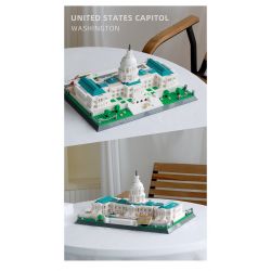 WANGE 5235 non  CẢNH SÁT PHÒNG KHÔNG 2000 AWACS bộ đồ chơi xếp lắp ráp ghép mô hình Military Army UNITED STATES CAPITOL Quân Sự Bộ Đội 1074 khối