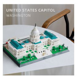 WANGE 5235 non  CẢNH SÁT PHÒNG KHÔNG 2000 AWACS bộ đồ chơi xếp lắp ráp ghép mô hình Military Army UNITED STATES CAPITOL Quân Sự Bộ Đội 1074 khối