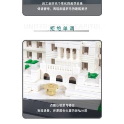 WANGE 5235 non  CẢNH SÁT PHÒNG KHÔNG 2000 AWACS bộ đồ chơi xếp lắp ráp ghép mô hình Military Army UNITED STATES CAPITOL Quân Sự Bộ Đội 1074 khối