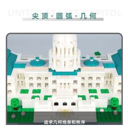 WANGE 5235 non  CẢNH SÁT PHÒNG KHÔNG 2000 AWACS bộ đồ chơi xếp lắp ráp ghép mô hình Military Army UNITED STATES CAPITOL Quân Sự Bộ Đội 1074 khối