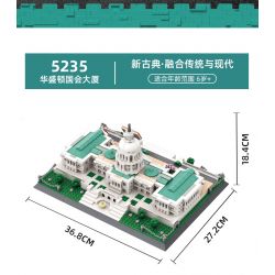 WANGE 5235 non  CẢNH SÁT PHÒNG KHÔNG 2000 AWACS bộ đồ chơi xếp lắp ráp ghép mô hình Military Army UNITED STATES CAPITOL Quân Sự Bộ Đội 1074 khối