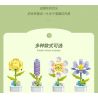 ZUANMA 103B non  HOA TRỒNG TRONG CHẬU 8 KIỂU QUÀ TẶNG BẠN MÙA XUÂN bộ đồ chơi xếp lắp ráp ghép mô hình Flowers