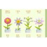 ZUANMA 103B non  HOA TRỒNG TRONG CHẬU 8 KIỂU QUÀ TẶNG BẠN MÙA XUÂN bộ đồ chơi xếp lắp ráp ghép mô hình Flowers