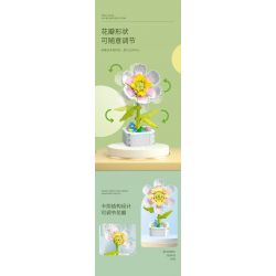 ZUANMA 103B non  HOA TRỒNG TRONG CHẬU 8 KIỂU QUÀ TẶNG BẠN MÙA XUÂN bộ đồ chơi xếp lắp ráp ghép mô hình Flowers