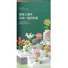ZUANMA 103B non  HOA TRỒNG TRONG CHẬU 8 KIỂU QUÀ TẶNG BẠN MÙA XUÂN bộ đồ chơi xếp lắp ráp ghép mô hình Flowers
