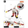 GUDI 8604-8 Xếp hình kiểu  CREATOR 3 IN 1 Space Fighter 8 In 1 Phi Thuyền Từ 8 Robot Biến Hình 409 khối