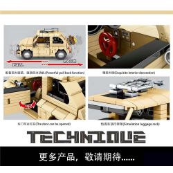 SY 8100 non  SỰ ĐIÊN RỒ VỀ CƠ KHÍ FIAT 500 bộ đồ chơi xếp lắp ráp ghép mô hình Creator FIAT NUOVA 500 Sáng Tạo 468 khối