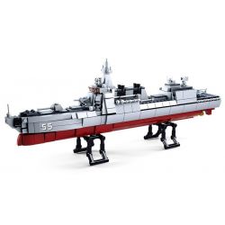 SLUBAN M38-B0700 B0700 0700 M38B0700 38-B0700 non  KHU TRỤC HẠM TYPE 055 bộ đồ chơi xếp lắp ráp ghép mô hình Racers Đua Tốc Độ 497 khối