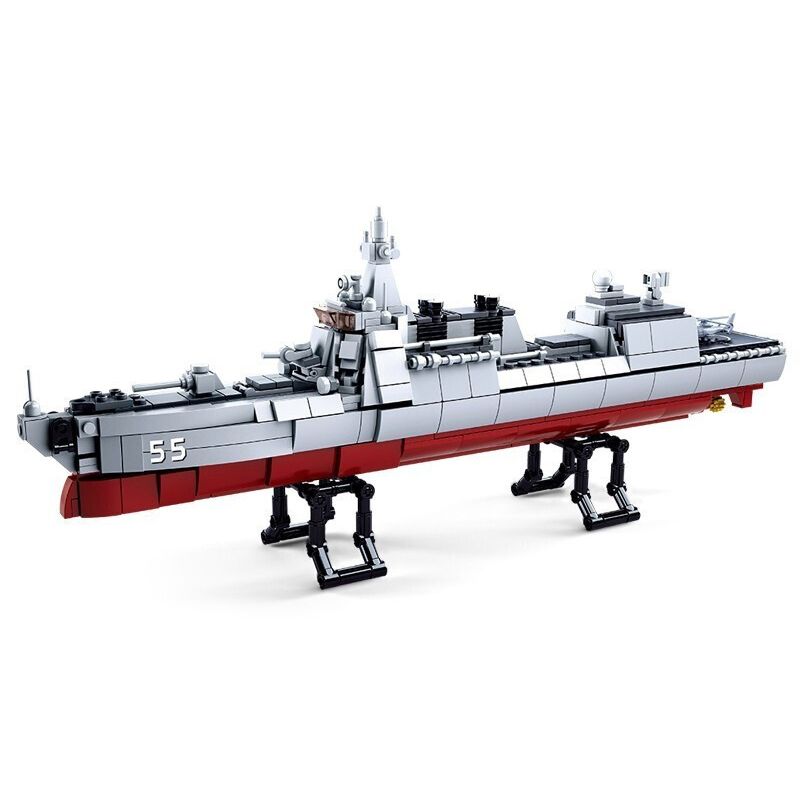 SLUBAN M38-B0700 B0700 0700 M38B0700 38-B0700 non  KHU TRỤC HẠM TYPE 055 bộ đồ chơi xếp lắp ráp ghép mô hình Racers Đua Tốc Độ 497 khối