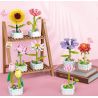 ZUANMA 103A non  CHẬU HOA HÃY DÀNH CHÚT THỜI GIAN ĐỂ TẠO RA 8 KIỂU MÙA XUÂN bộ đồ chơi xếp lắp ráp ghép mô hình Flowers