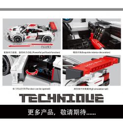 SY 8301 non  TÍCH LŨY VÀ ĐIÊN CUỒNG XE THỂ THAO AUDI A8 bộ đồ chơi xếp lắp ráp ghép mô hình  TECHNIQUE AUDI A8 Kỹ Thuật Công Nghệ Cao Mô Hình Phương Tiện 678 khối