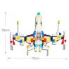 GUDI 8604-8 Xếp hình kiểu  CREATOR 3 IN 1 Space Fighter 8 In 1 Phi Thuyền Từ 8 Robot Biến Hình 409 khối