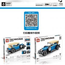 SY 8400 non  TÍCH LŨY VÀ ĐIÊN CUỒNG LINCOLN KB SEDAN bộ đồ chơi xếp lắp ráp ghép mô hình  TECHNIQUE LINCOLN MODEL KB Kỹ Thuật Công Nghệ Cao Mô Hình Phương Tiện 785 khối