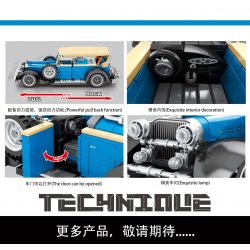 SY 8400 non  TÍCH LŨY VÀ ĐIÊN CUỒNG LINCOLN KB SEDAN bộ đồ chơi xếp lắp ráp ghép mô hình  TECHNIQUE LINCOLN MODEL KB Kỹ Thuật Công Nghệ Cao Mô Hình Phương Tiện 785 khối