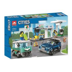 NOT  SERVICE STATION 60257 TANK 11532 xếp lắp ráp ghép mô hình TRẠM DỊCH VỤ XE City Thành Phố 354 khối