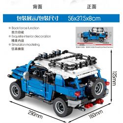 SY 8500 non  XE ĐIÊN KÉO TOYOTA LAND CRUISER bộ đồ chơi xếp lắp ráp ghép mô hình  Kỹ Thuật Công Nghệ Cao Mô Hình Phương Tiện 999 khối
