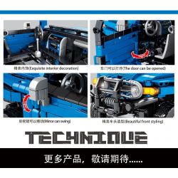 SY 8500 non  XE ĐIÊN KÉO TOYOTA LAND CRUISER bộ đồ chơi xếp lắp ráp ghép mô hình  Kỹ Thuật Công Nghệ Cao Mô Hình Phương Tiện 999 khối