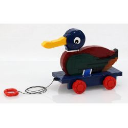 REBRICKABLE MOC-13753 13753 MOC13753 non  VỊT GỖ bộ đồ chơi xếp lắp ráp ghép mô hình Classic CLASSIC DUCK PULL TOY Cổ Điển 377 khối