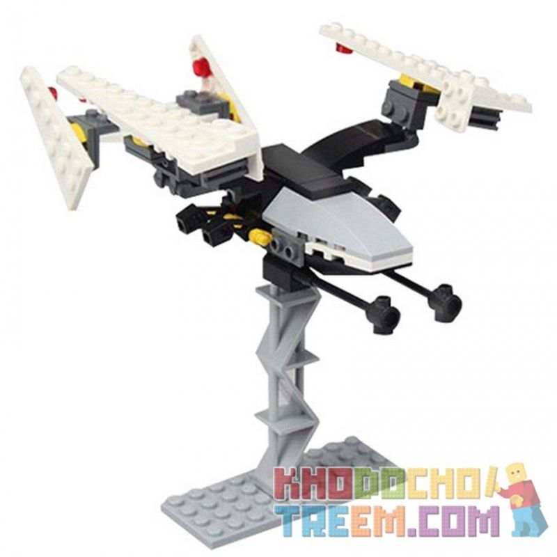 GUDI 8606A Xếp hình kiểu  STAR WARS Floating Explorer Phi Thuyền Chiến đấu Không Người Lái Màu đen 71 khối