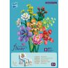 ZUANMA 087A non  BÓ 8 CỐC 1 bộ đồ chơi xếp lắp ráp ghép mô hình Flowers Hoa 679 khối