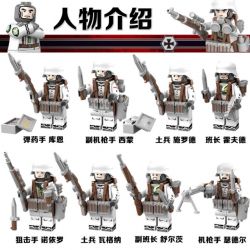 Kazi KY82020 82020 non  LINH HỒN CỦA CHIẾN TRANH THẾ GIỚI THỨ HAI ĐỘI ĐẠI BÀNG NÚI CAUCASUS HÌNH NHỎ 8 bộ đồ chơi xếp lắp ráp ghép mô hình Military Army EAGLE CORPS Quân Sự Bộ Đội