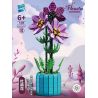 ZUANMA 101-8 non  CHẬU CÂY ĐỖ QUYÊN bộ đồ chơi xếp lắp ráp ghép mô hình Flowers Hoa 798 khối