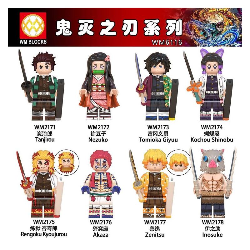 WM 6116 2171 2172 2173 2174 2175 2176 2177 2178 non  HÀNG TRĂM NGƯỜI 8 DÒNG BLADE GHOST bộ đồ chơi xếp lắp ráp ghép mô hình Movie & Game Phim Và Trò Chơi