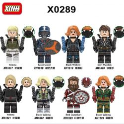 XINH 1517 X0289 0289 non  HÀNG TRĂM NGƯỜI 8 BLACK WIDOW bộ đồ chơi xếp lắp ráp ghép mô hình Marvel Super Heroes Siêu Anh Hùng Marvel