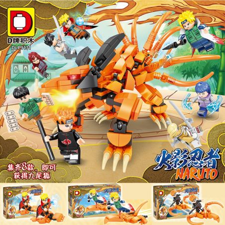 DUO LE PIN DLP9131 9131 non  NARUTO MINIFIGURES 8 LOẠI bộ đồ chơi xếp lắp ráp ghép mô hình Cuộc Phiêu Lưu Gió Xoáy