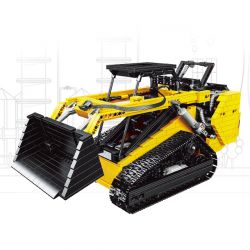 HAPPY BUILD SHINEYU XINYU YC-22007 22007 YC22007 non  TRÌNH TẢI TRƯỢT 1:12. tỷ lệ 1:12 bộ đồ chơi xếp lắp ráp ghép mô hình Build Team SHINE YU SKID STEER LOADER Đội Xây Dựng 1800 khối