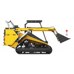 HAPPY BUILD SHINEYU XINYU YC-22007 22007 YC22007 non  TRÌNH TẢI TRƯỢT 1:12. tỷ lệ 1:12 bộ đồ chơi xếp lắp ráp ghép mô hình Build Team SHINE YU SKID STEER LOADER Đội Xây Dựng 1800 khối