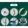 ZUANMA 101-1 non  CHẬU HOA LAN CÁNH SEN bộ đồ chơi xếp lắp ráp ghép mô hình Flowers 728 khối
