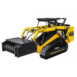 HAPPY BUILD SHINEYU XINYU YC-22007 22007 YC22007 non  TRÌNH TẢI TRƯỢT 1:12. tỷ lệ 1:12 bộ đồ chơi xếp lắp ráp ghép mô hình Build Team SHINE YU SKID STEER LOADER Đội Xây Dựng 1800 khối